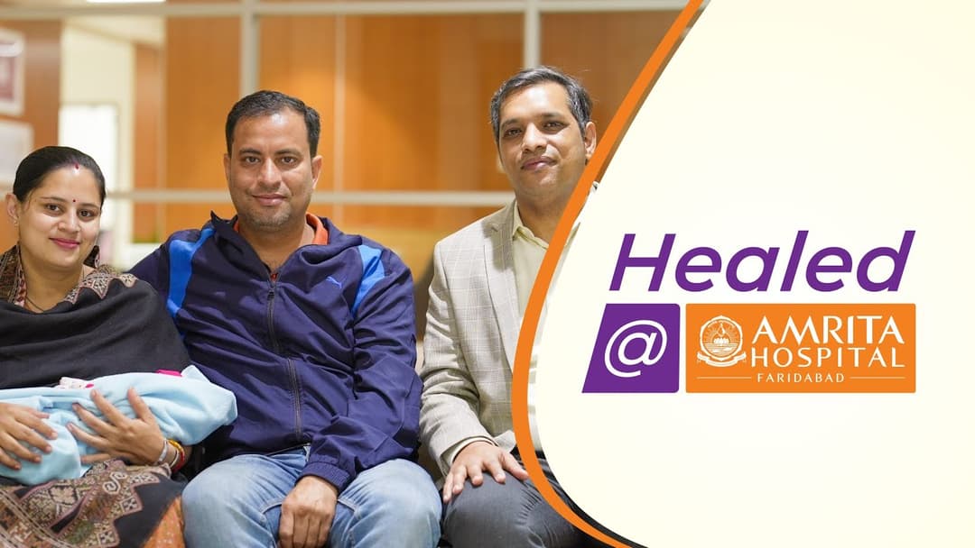 Three-time Olympian, Arjuna awardee, Sanjeev Rajpoot and his wife chose Amrita Hospital